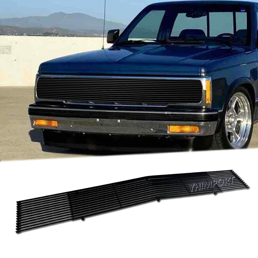 Fits 1991-1993 Chevy S-10/91-94 Blazer Phantom Black Billet Grille Main Upper 