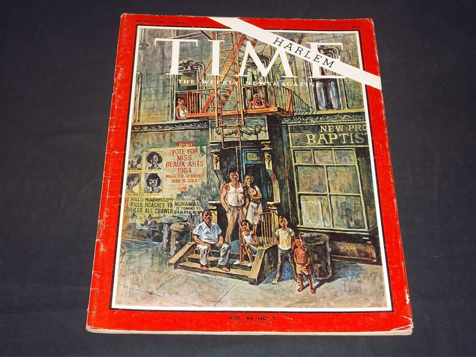 1964 JULY 31 TIME MAGAZINE - HARLEM NY FRONT COVER - L 2218