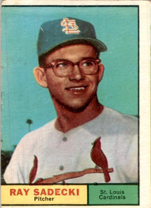 1961 Topps #32 Ray Sadecki St. Louis Cardinals Vintage Original