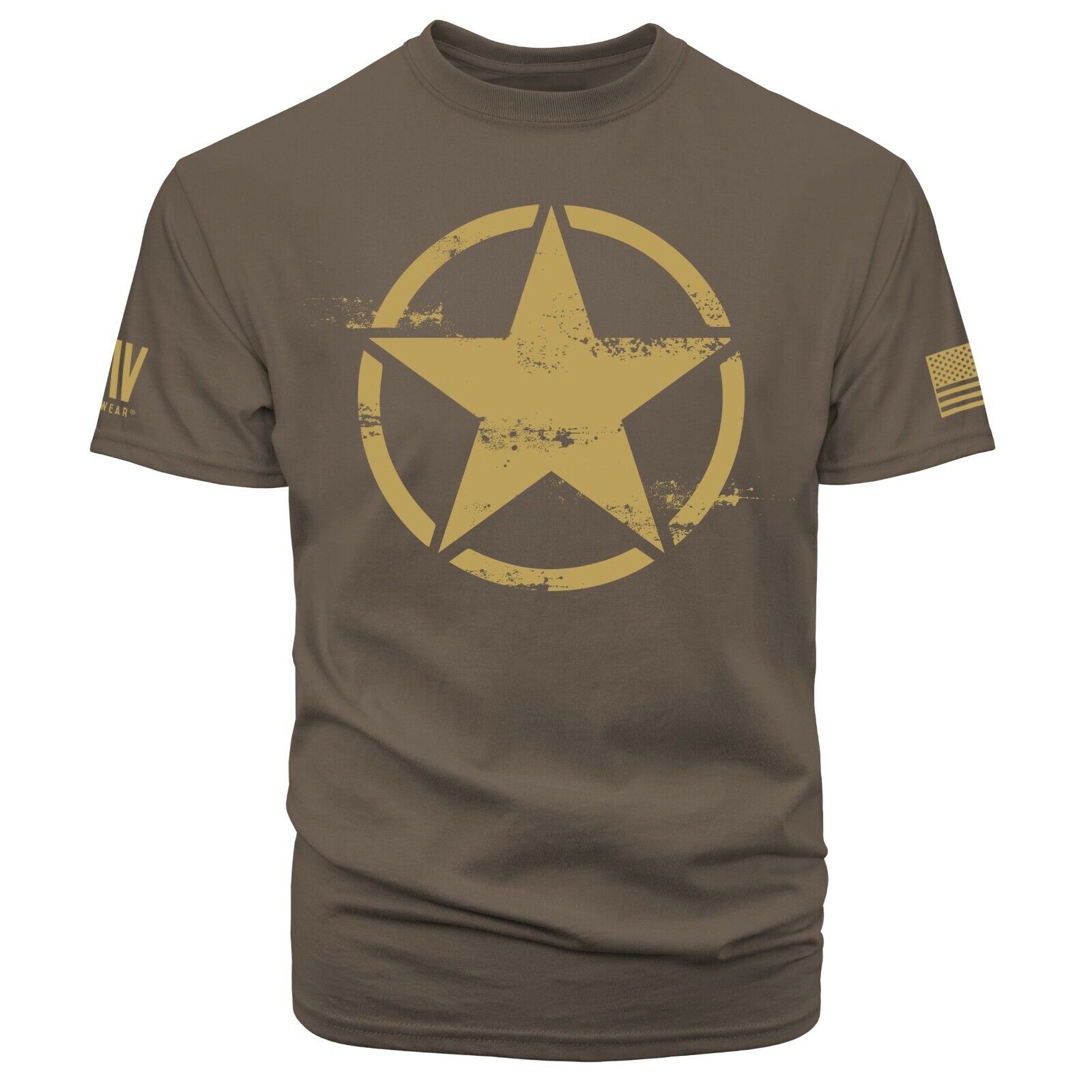 Army Star Military USA Flag T Shirt American Patriotic T-shirt