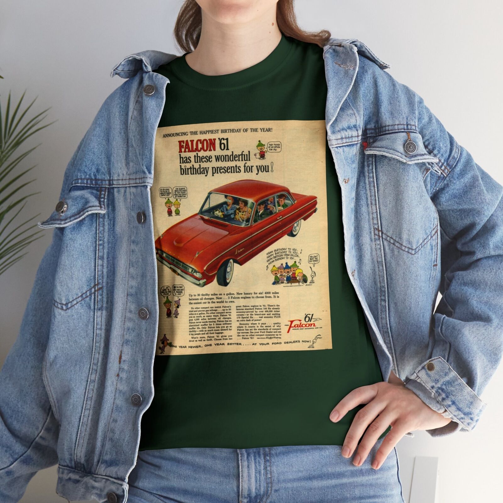 Vintage 1961 Falcon Advertisement Ford featuring The Peanuts T-Shirt