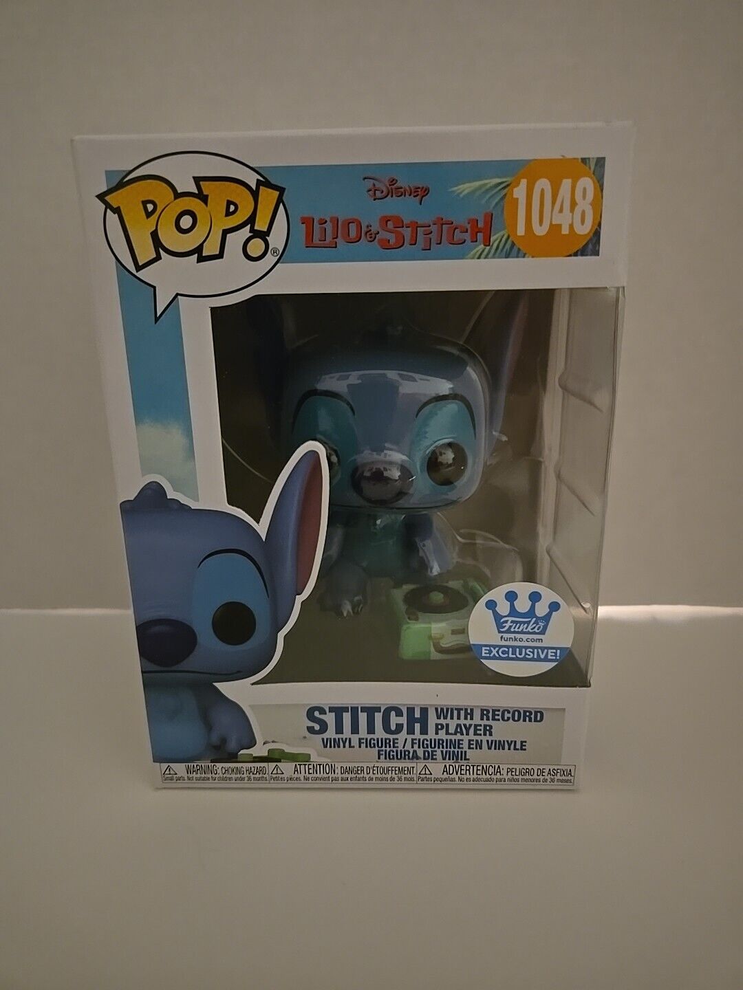 Funko Pop Disney Stitch with Record Player #1048 Funko Shop Exclusive
