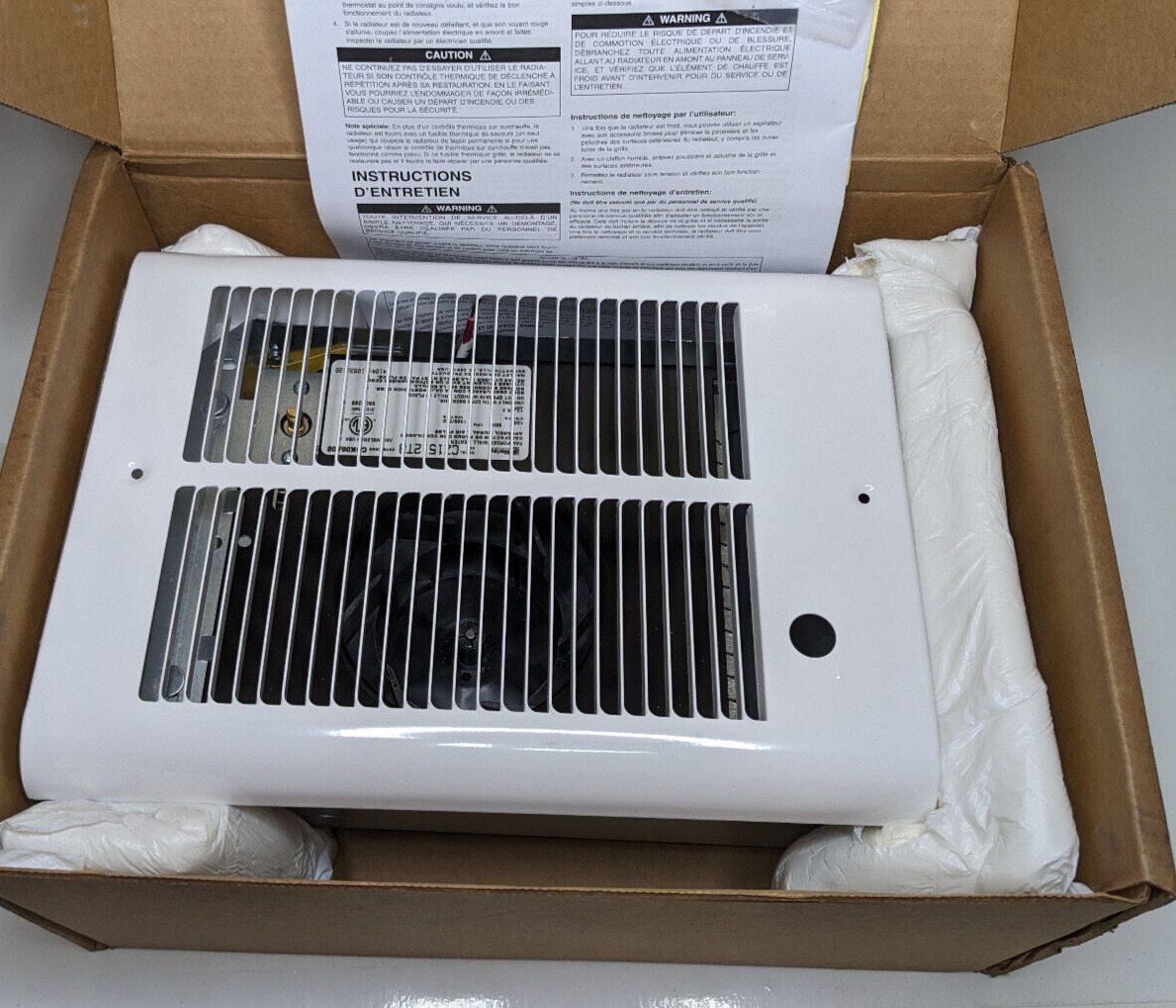 QMark Marley CZ1512T 120V 1500/750 Watts COS-E Fan Forced Wall Heater