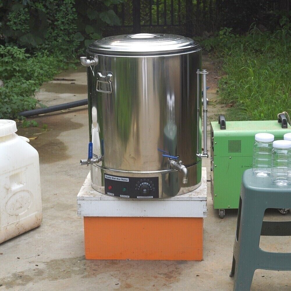 18 Gallon Heated Honey Bottling Tank Keep Warm SS Double Wall Wax Melter