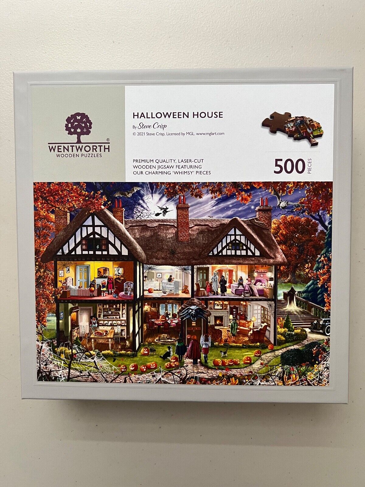 New *Halloween House* Wentworth Wooden Jigsaw Puzzle 500 pieces