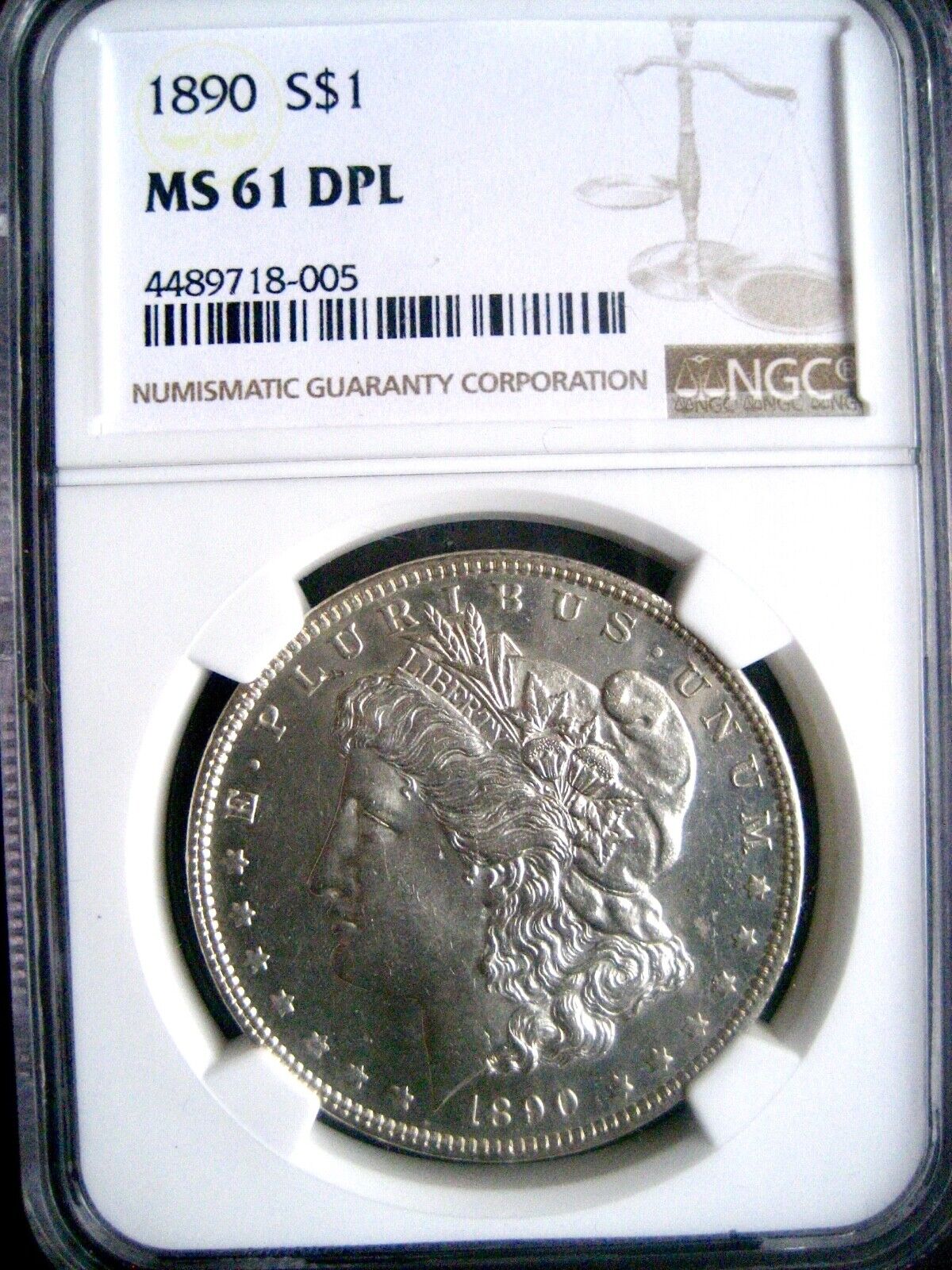 1890-P Morgan Dollar, NGC MS-61 DPL - Very Rare in DMPL++++