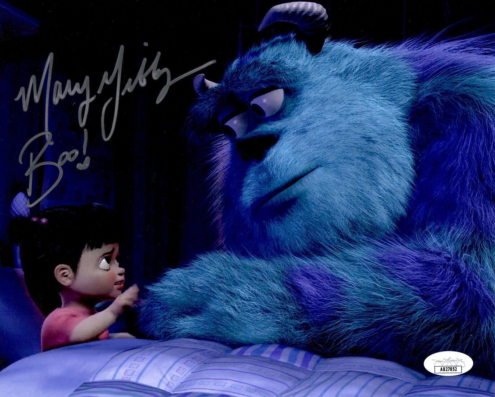 Mary Gibbs autographed signed inscribed 8x10 photo Pixar\'s Monsters Inc. JSA COA