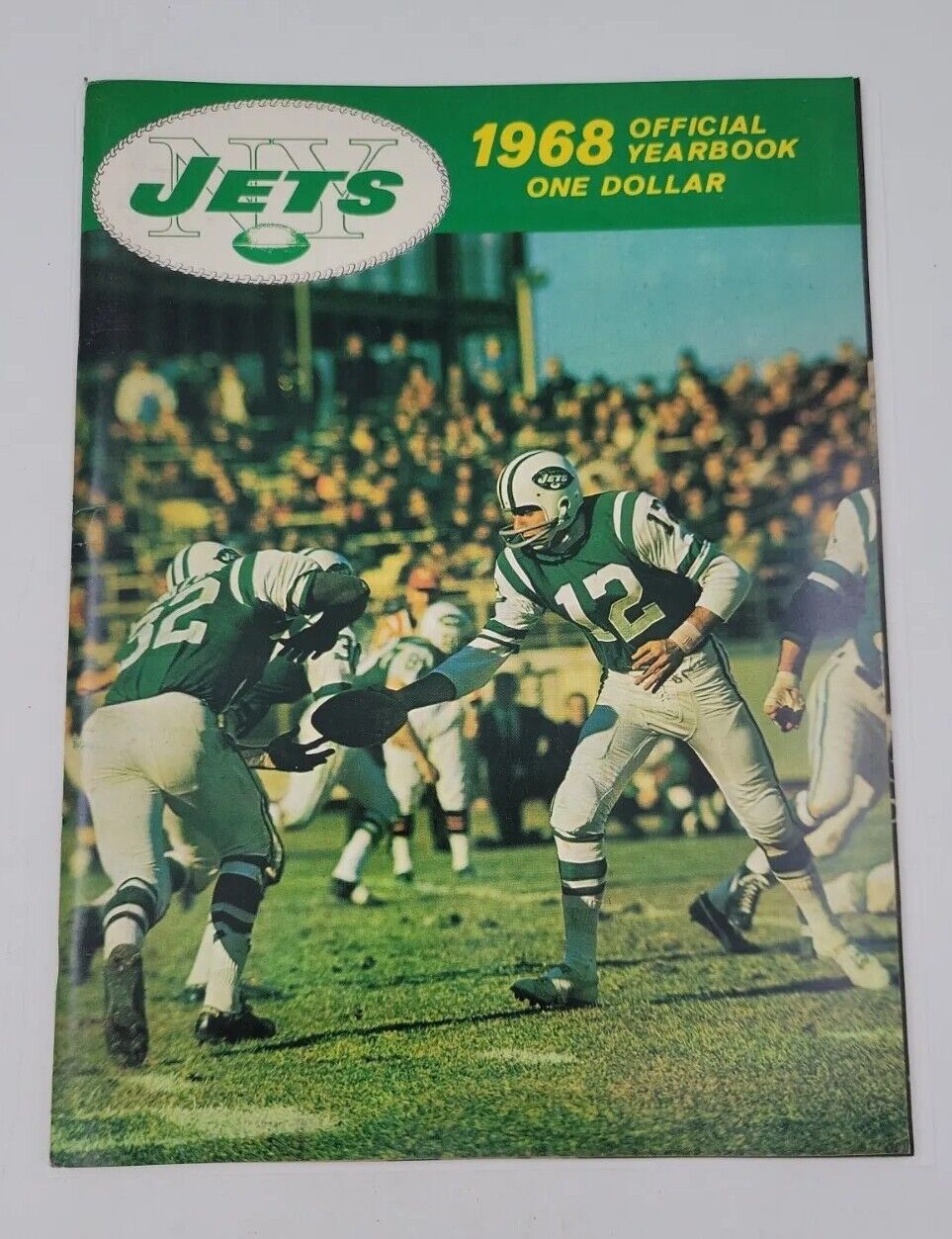 1968 New York Jets Football Yearbook - Joe Namath VG plus condition