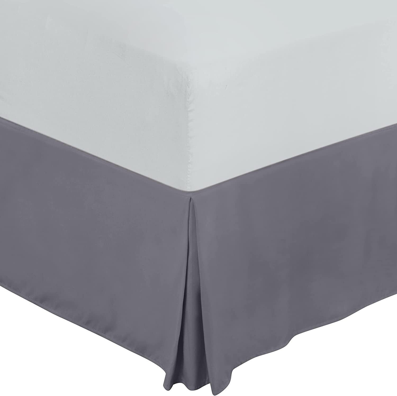 Drop Bed Skirt  Pleated Dust Ruffle Hotel Quality Bed Skirt Utopia Bedding