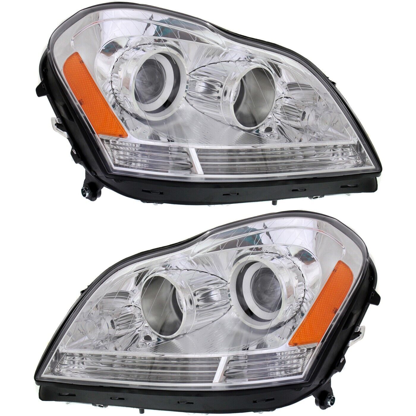 Headlight Set For 2007-2012 Mercedes Benz GL450 Left & Right Side w/ bulb