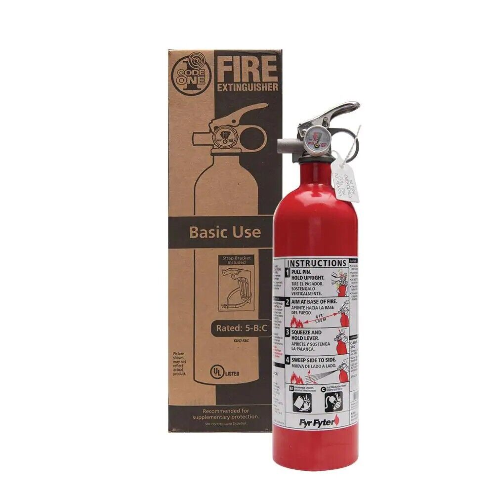 KIDDE DRY CHEMICAL FIRE EXTINGUISHER Home Car Auto Garage Kitchen Safety 5-B:C
