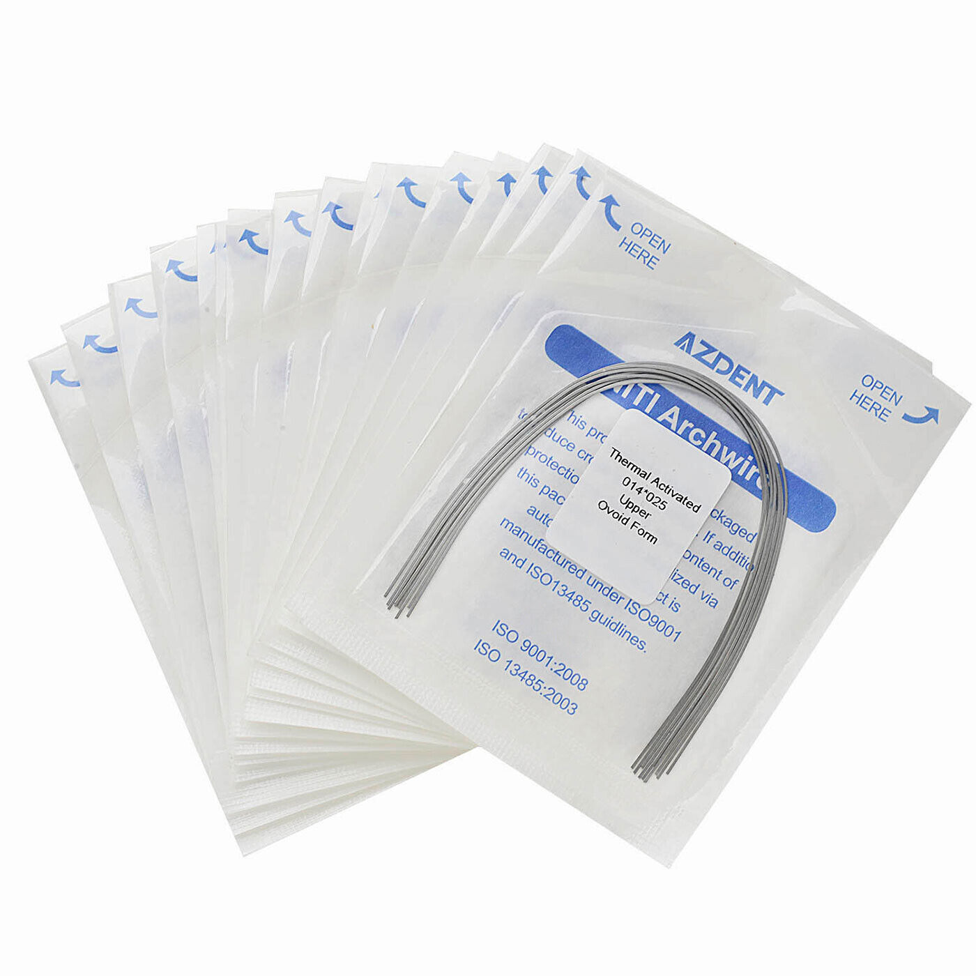 AZDENT Dental Orthodontic Heat Thermal Activated Niti Rectangular Arch Wires