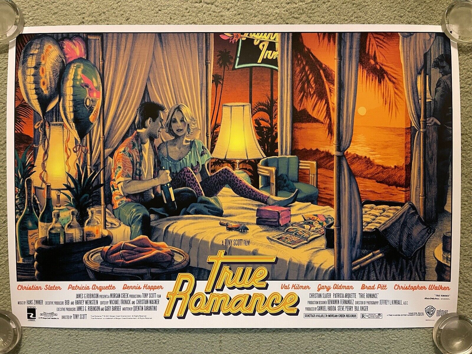 True Romance Christian Slater Movie Art Print Poster Mondo Rockin Jelly Bean