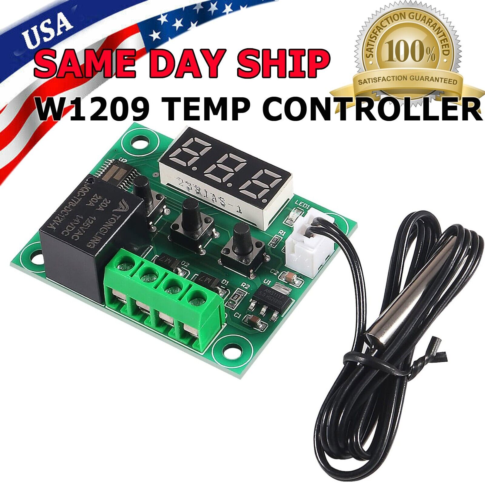 W1209 12V -50-110°C Digital Thermostat Temperature Control Switch Sensor Module