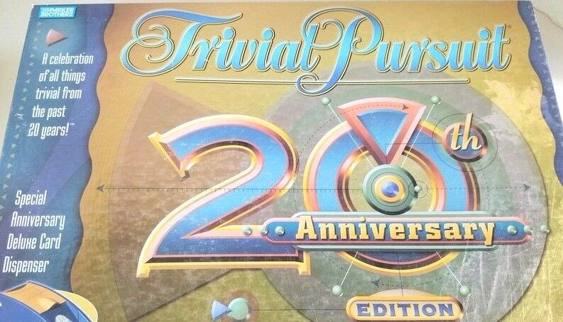 20th Anniversary Edition Trivia Pursuit Game by Parker Brothers Past 20 years