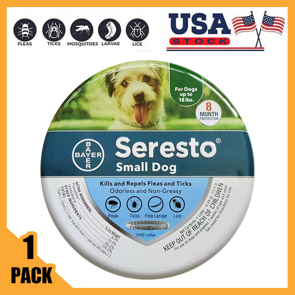 Seresto³ Flea³ and Tick³ Collar for Small Dogs 8 Month Protection Collar US Ship