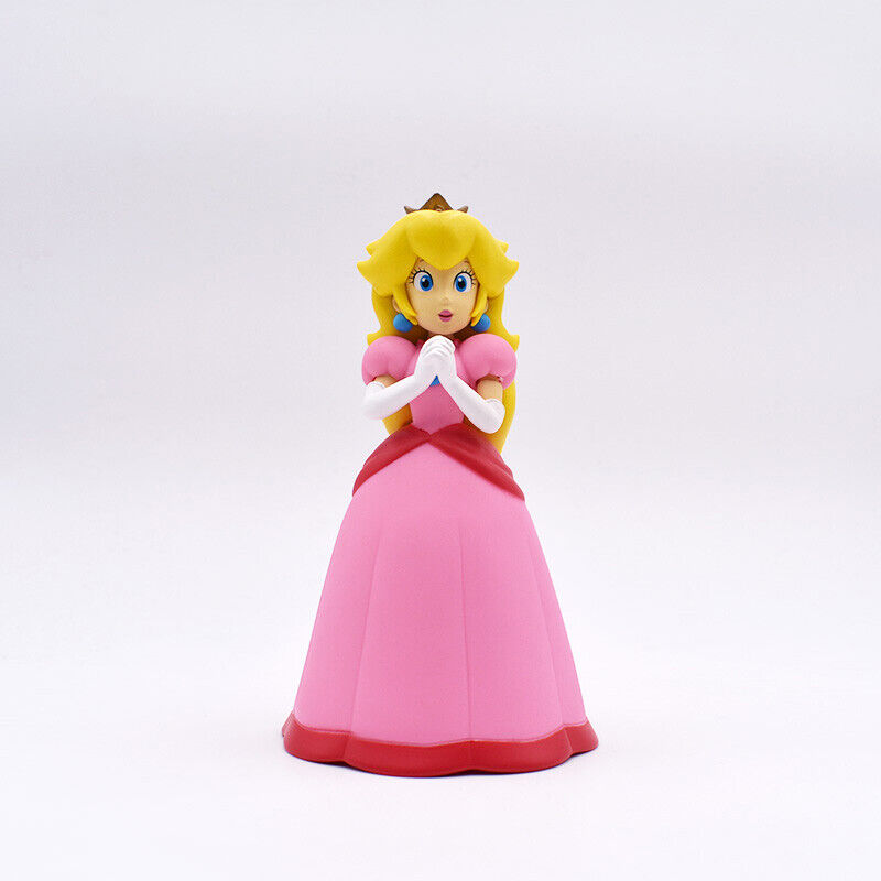 Super Mario Bros Princess Peach PVC Figure Daisy Rosalina Model Toy Doll 5.5''