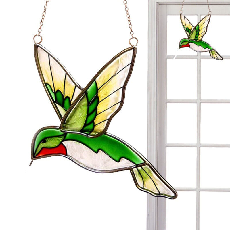 Acrylic Hummingbird Hanging Ornament Window Suncatcher Home Wall Decor
