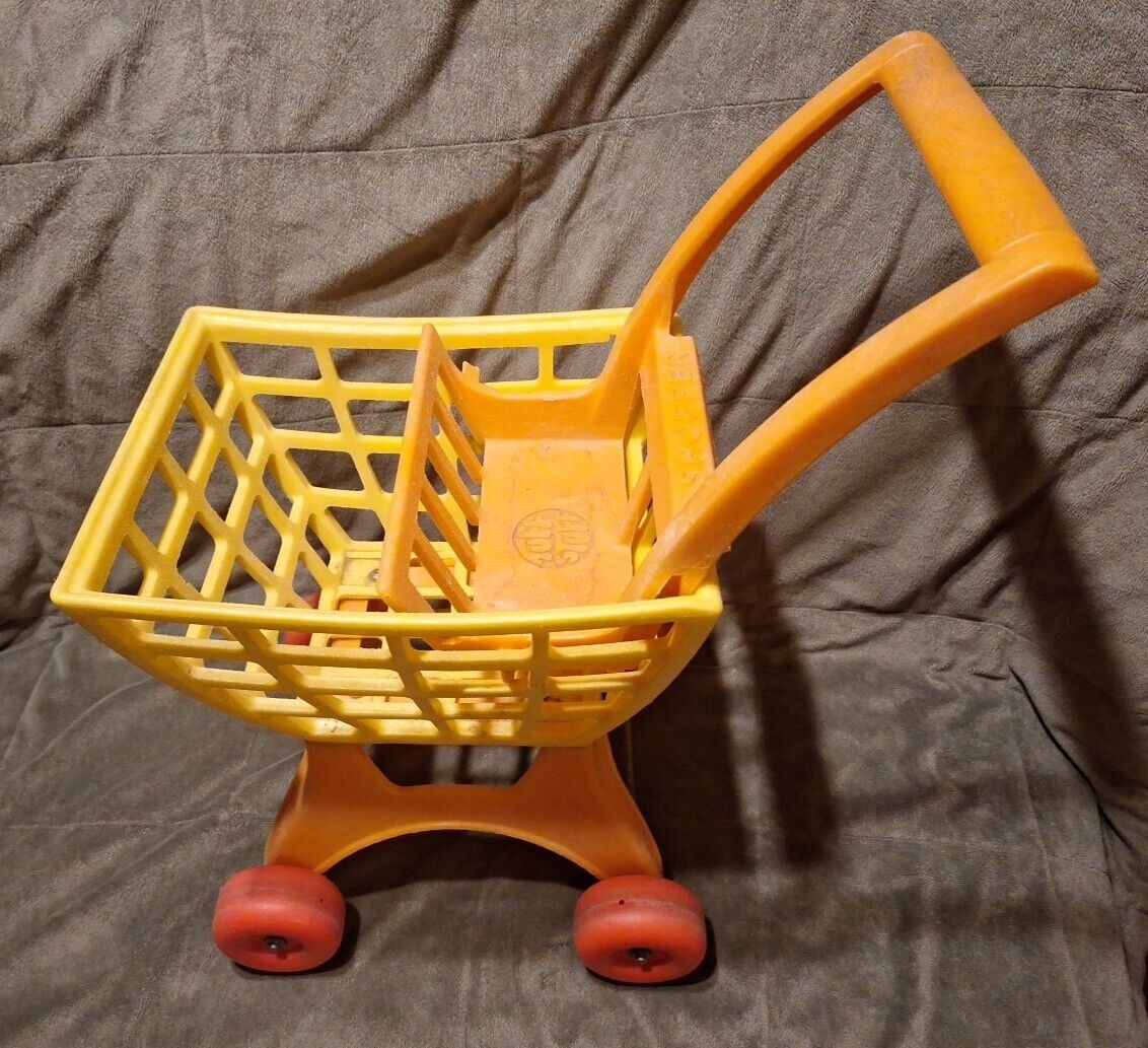 Vintage 1970s Tuff Stuff Shopper Cart Mattel USA Made Play Pretend