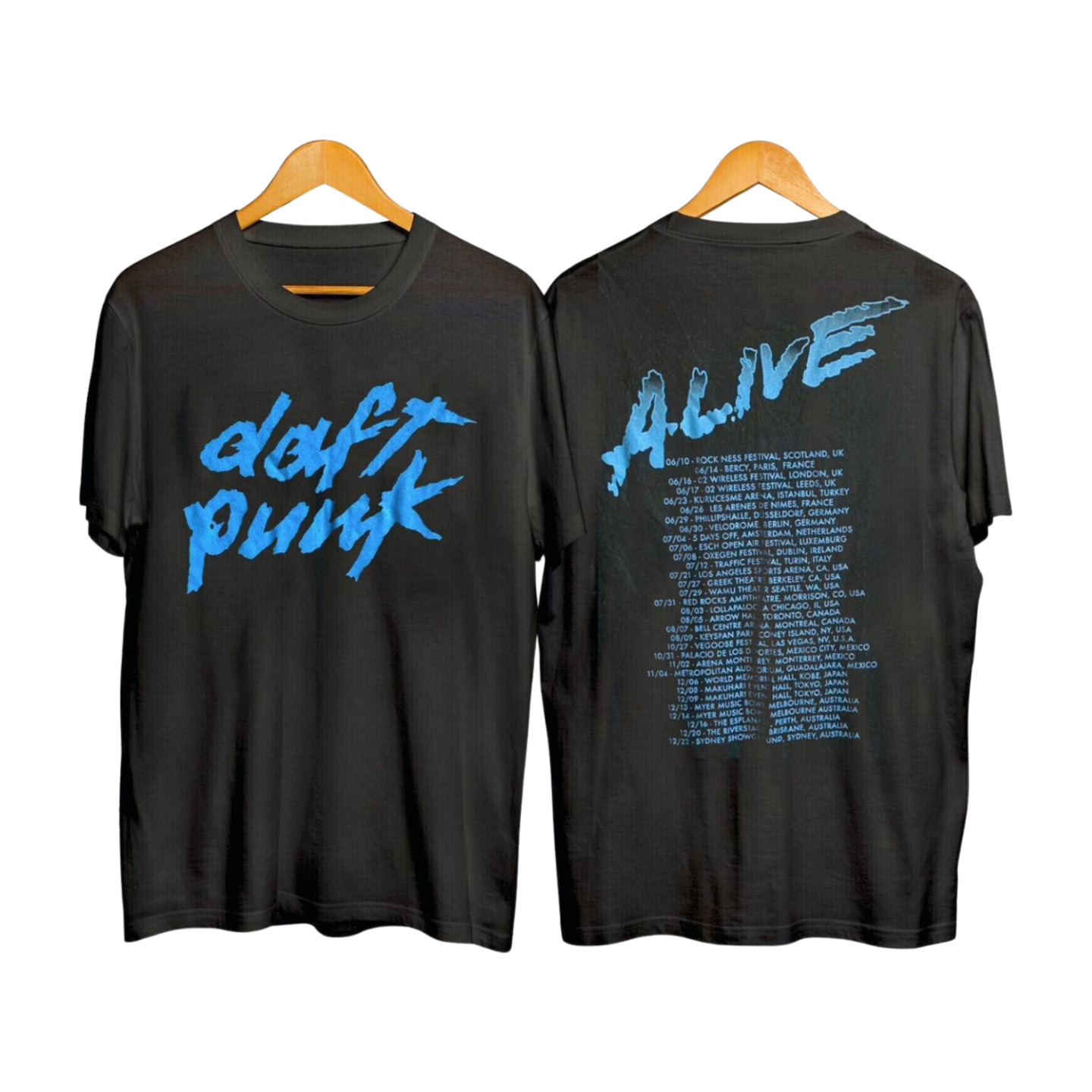 RARE Vintage Rare 2007 Daft Punk Alive Tour T-shirt