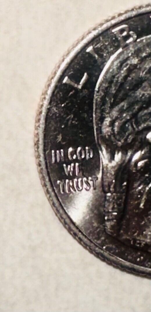 error coins us quarter 2023 D With Only Picture and (In Cod we trust). 