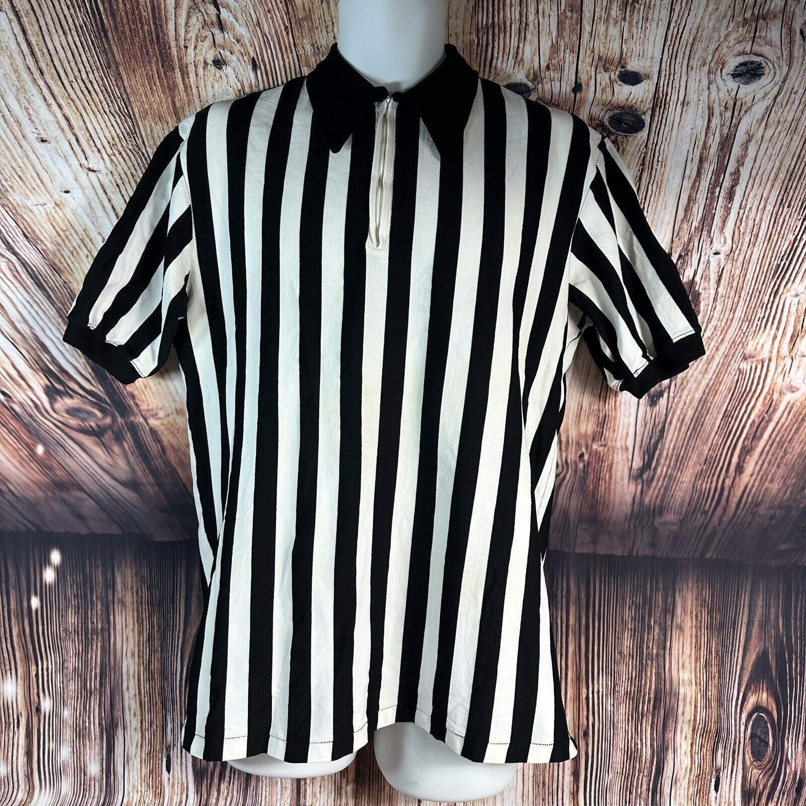 Vintage 60s Sand Knit Referee Shirt Jersey College University Football Baseball