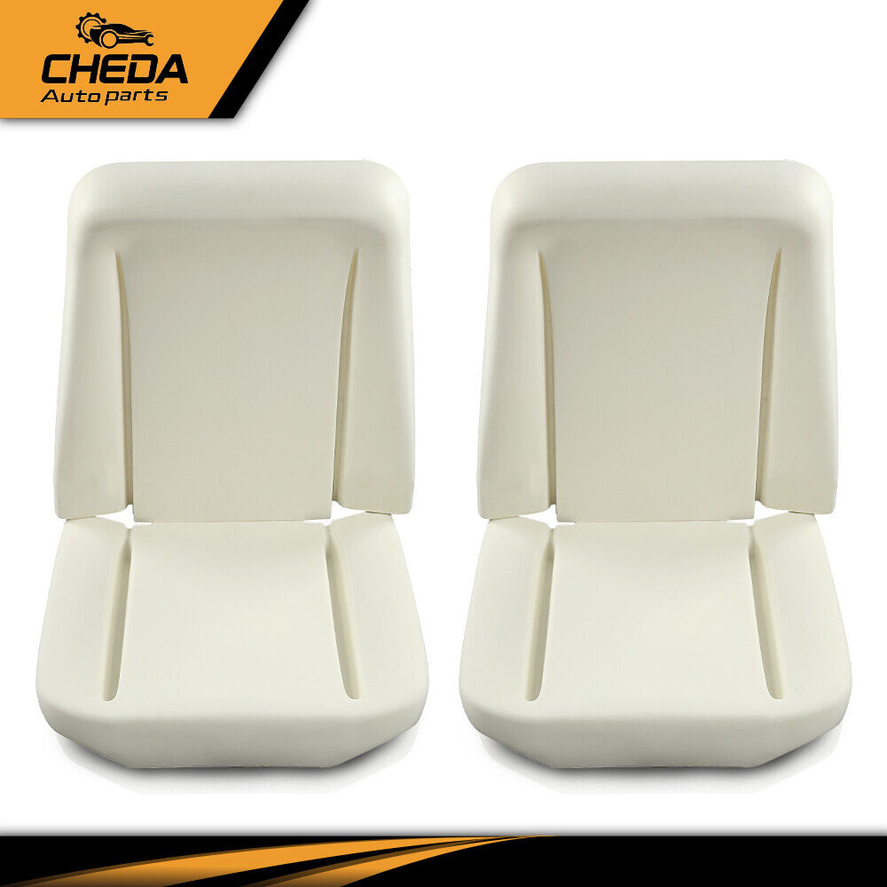 2x Fit For 1966-1972 GM Front Bucket Seat Buns Foam Cushion Upper & Lower PAIR