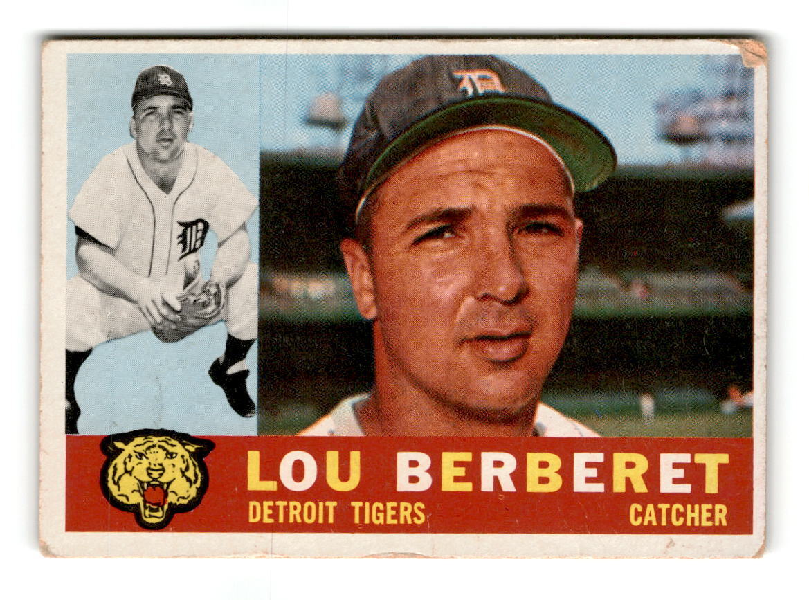 1960 Topps Lou Berberet  #6   Detroit Tigers Baseball Card