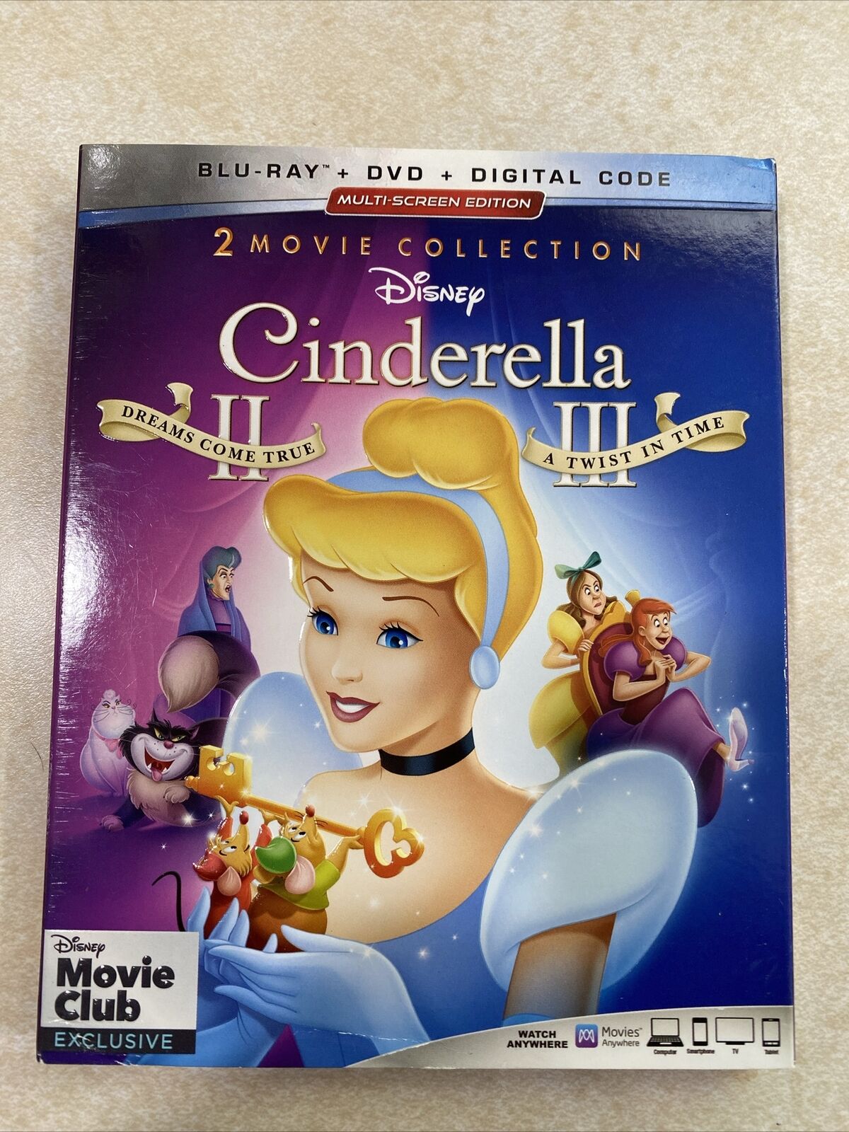 Disney Cinderella II / Cinderella III (Blu-ray/DVD, 2019)