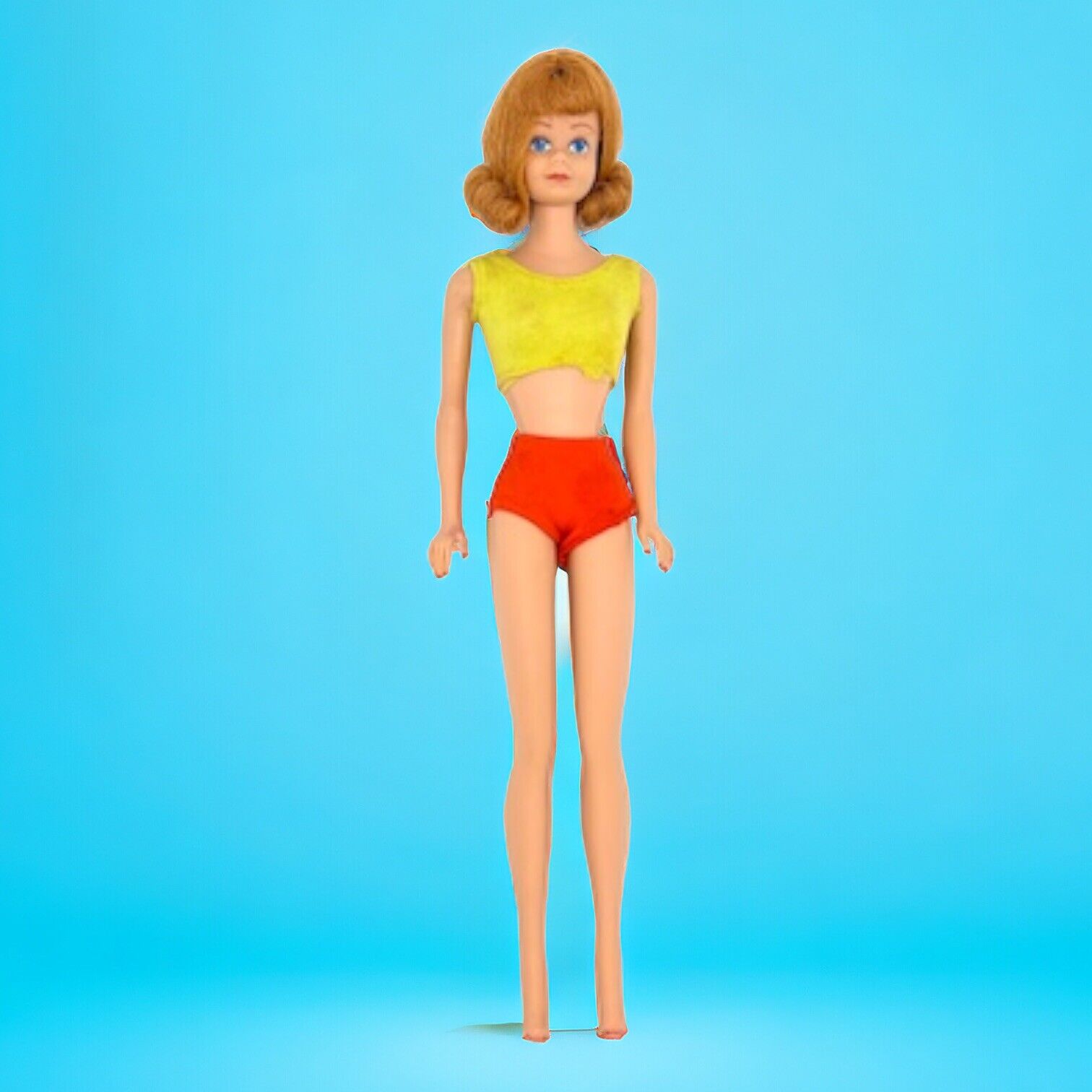 VTG 1962 Midge Fashion Doll #860 Titan Red Hair w/Original Outfit Mattel Barbie