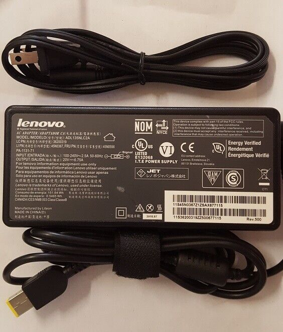 LENOVO ThinkPad Universal Thunderbolt 4 Dock 40B0 20V 6.75A Genuine AC Adapter