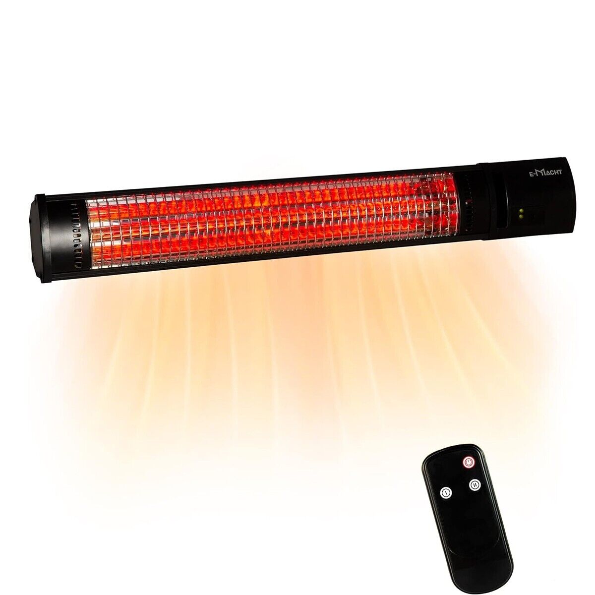 LUCKYERMORE Wall-Mounted Patio Heater Electric Infrared Remote Control Quiet