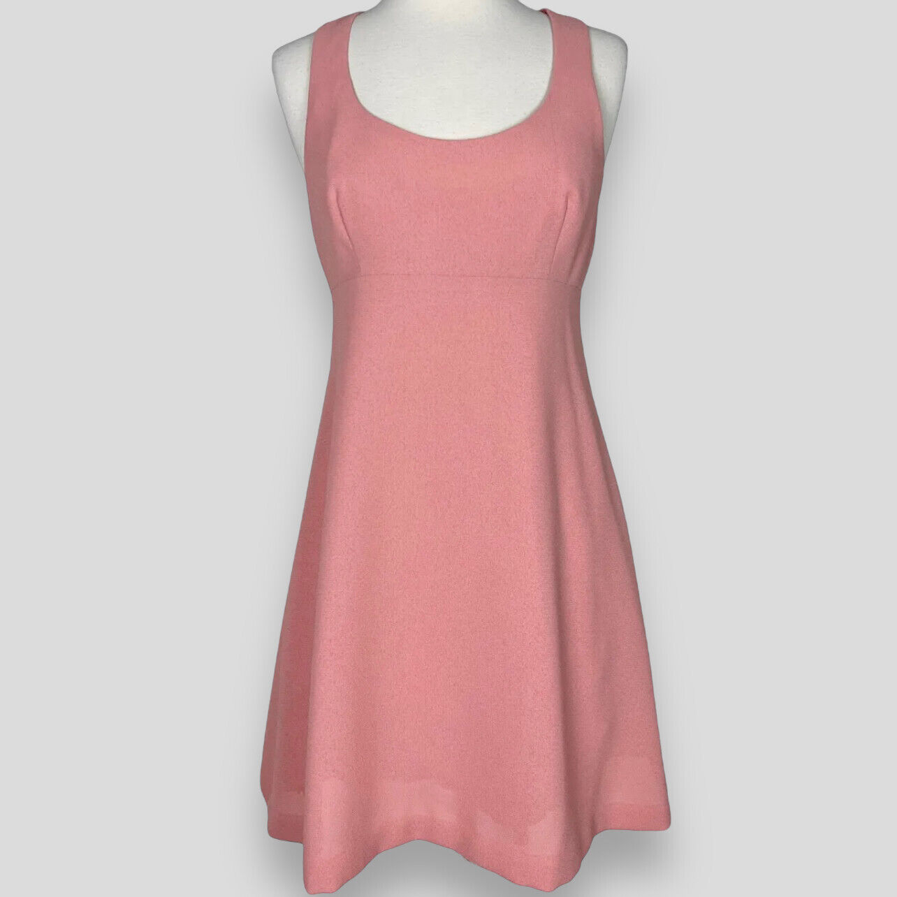 Vintage Mini Dress | Pink 1990s Nicole Miller Sleeveless Tank Dress SMALL