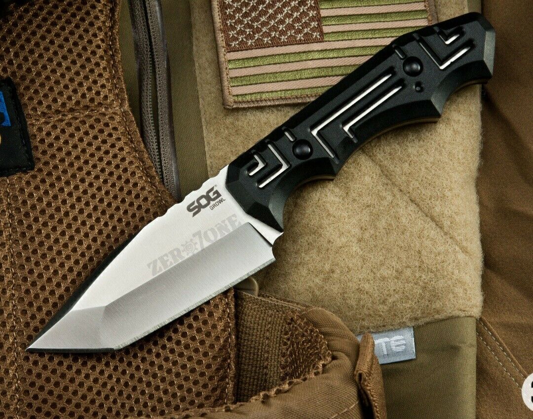 Sog Growl tactical knife .25 inch thickness. 8.1Total satin finish AUTHENTIC. 