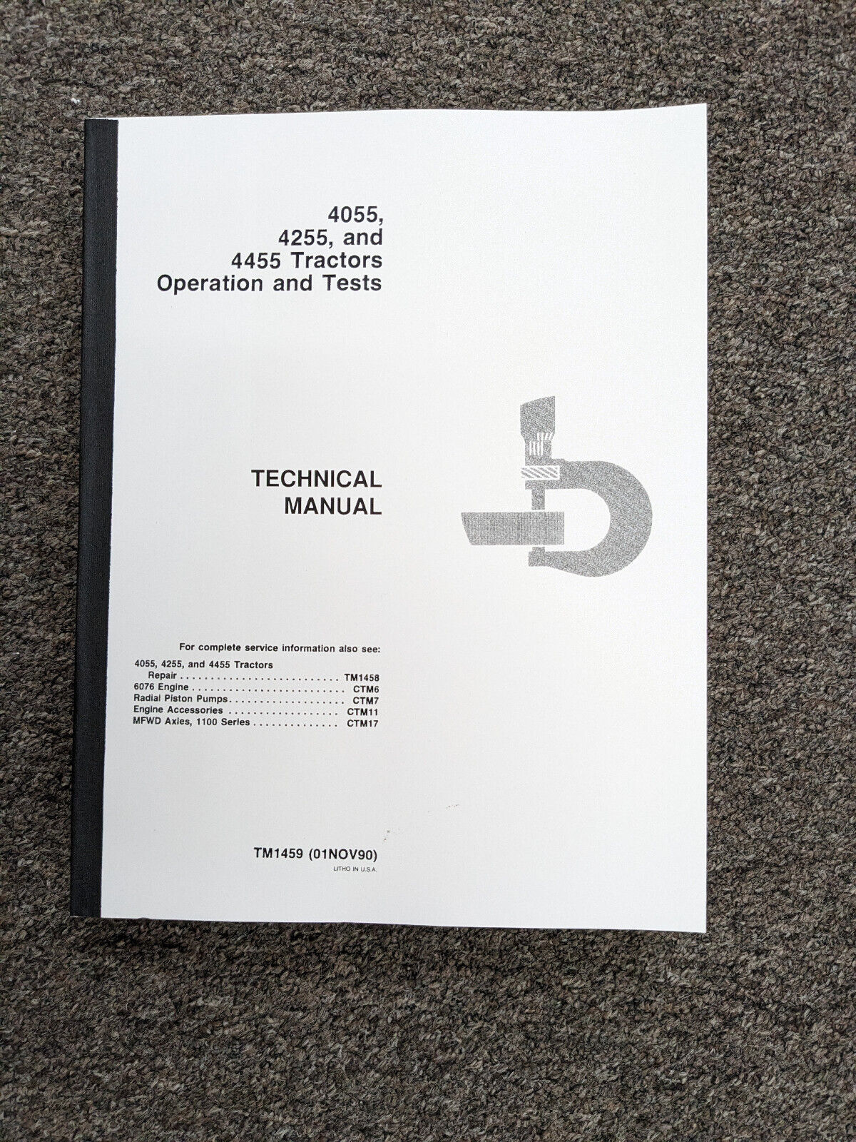 John Deere 4455 Tractor Operation & Tests Service Technical Manual TM1459