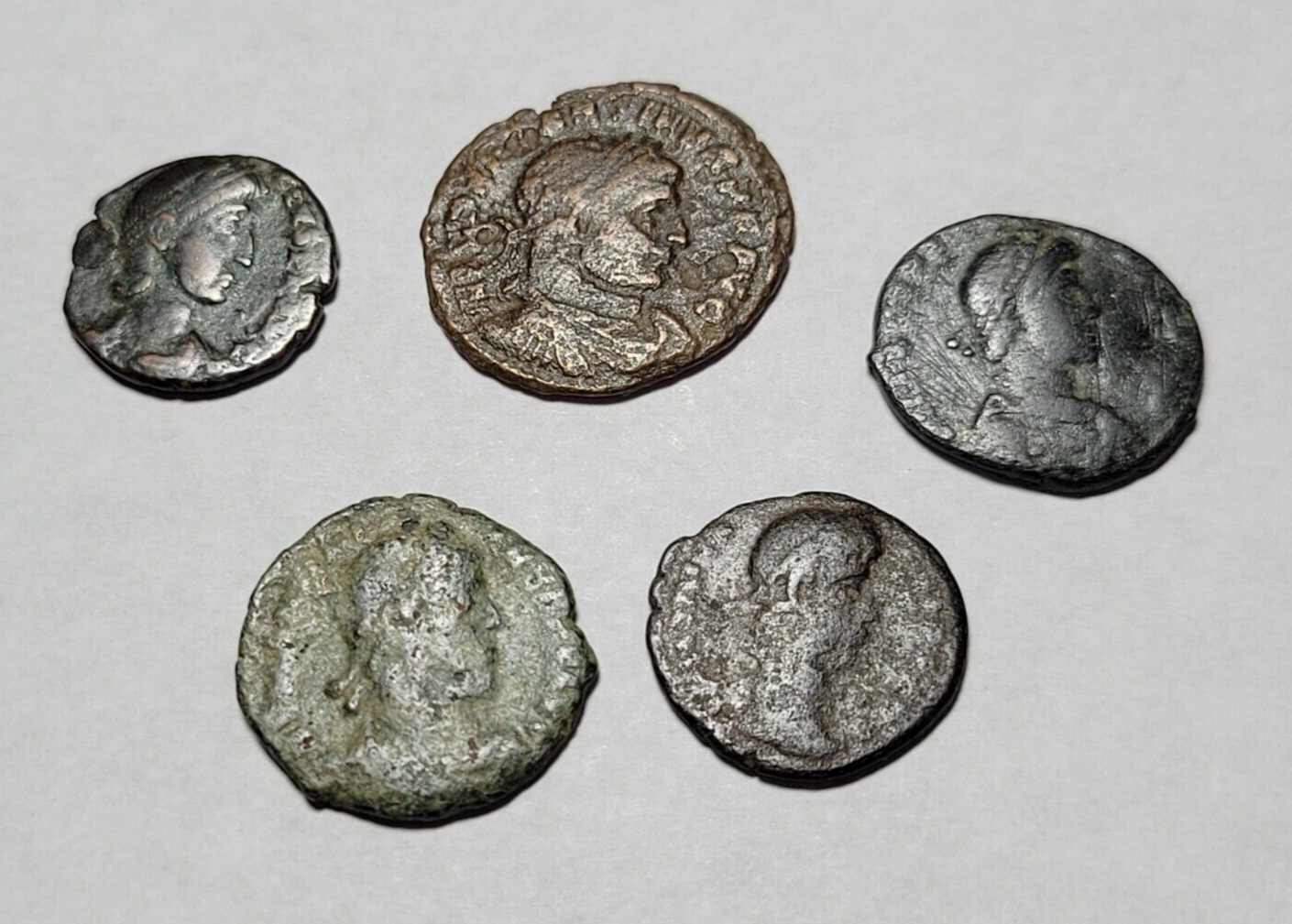 Lot of 5 Ancient Roman Coins 