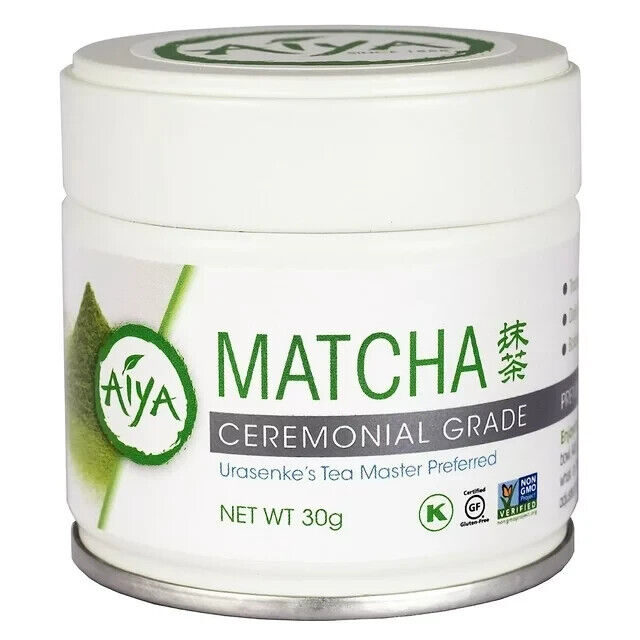 Aiya Authentic Japanese Ceremonial Grade Matcha Green Tea Powder, 30g