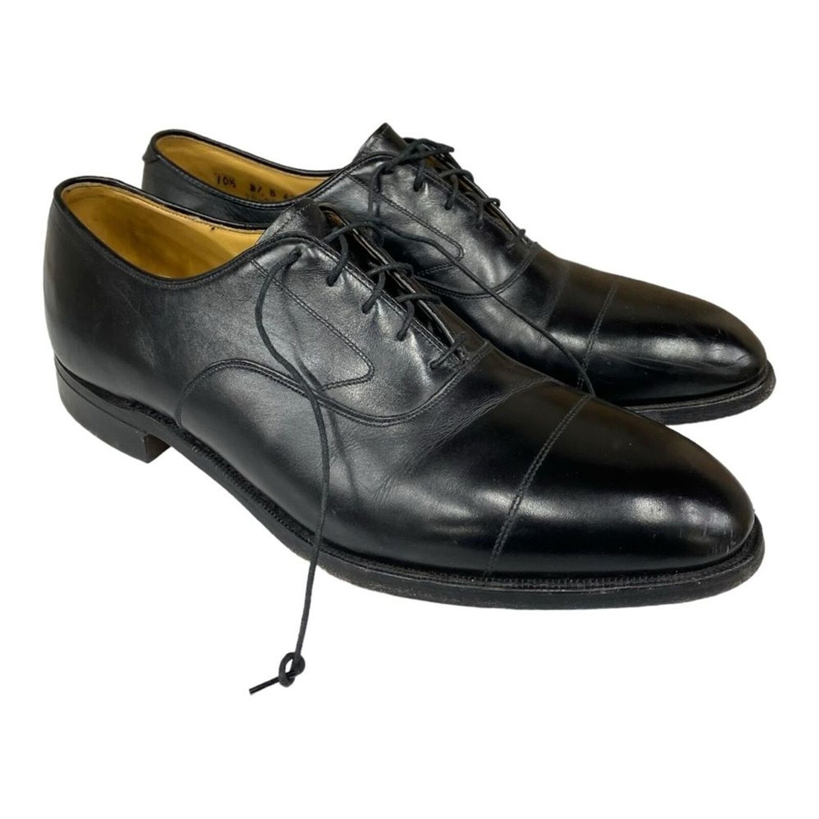 Johnston & Murphy Aristocraft Cap Toe Oxford Dress Shoes in Black 10.5