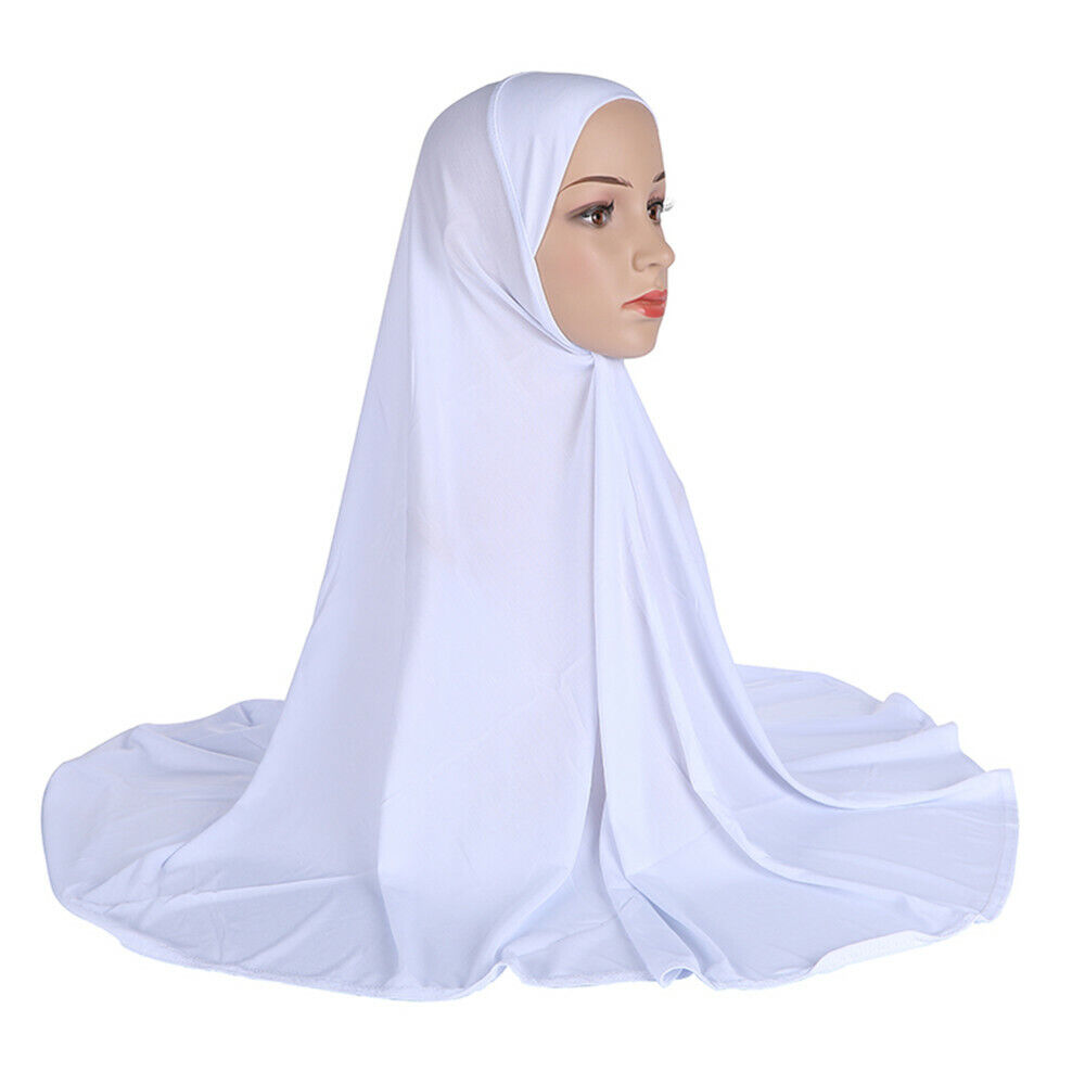One Piece Large Khimar Scarf Hijab Muslim Ramadan Women Headscarf Amira Prayer