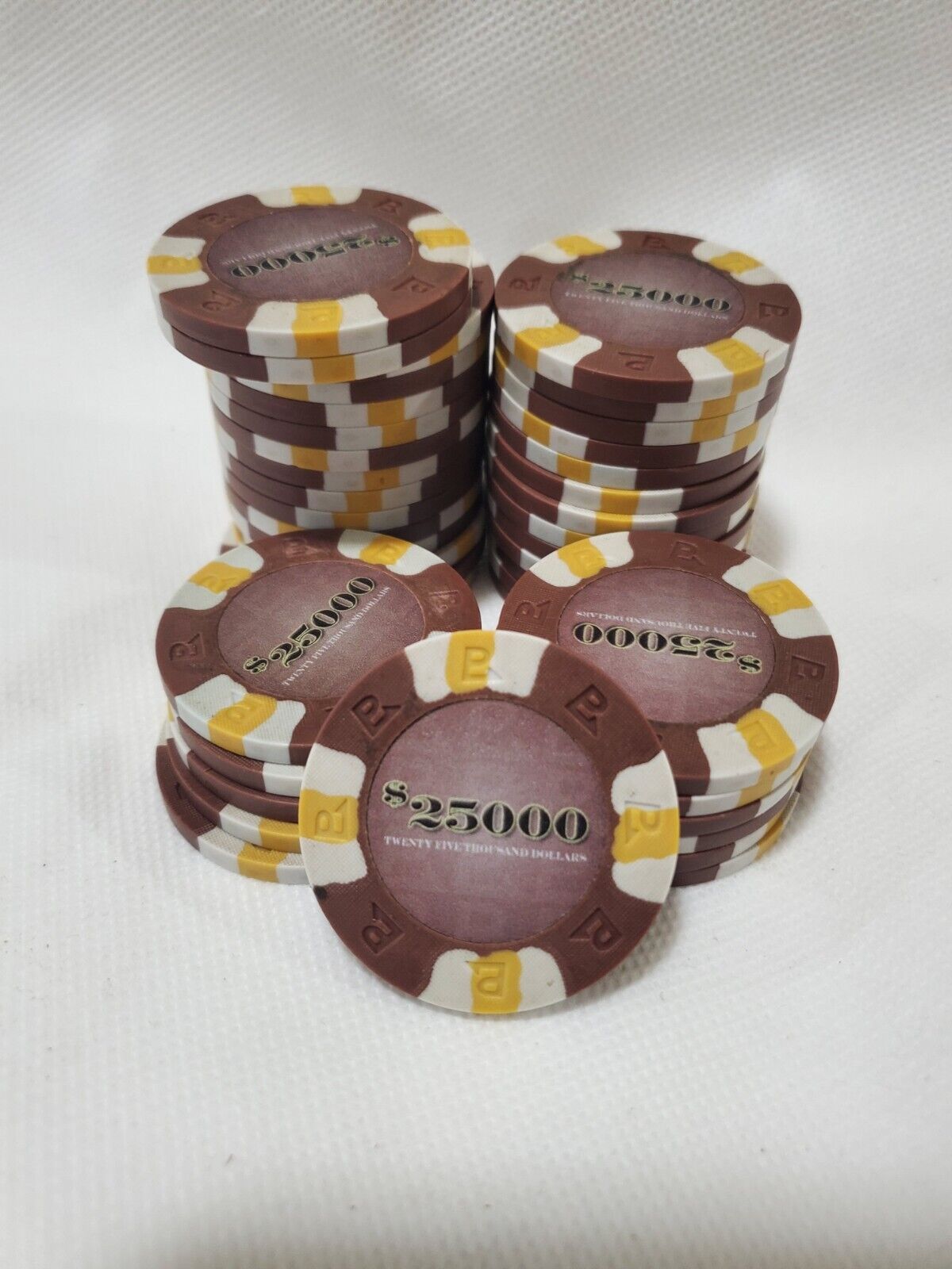 Trademark Poker NexGEN Series PRO Classic Style Poker Chips Brown $25000