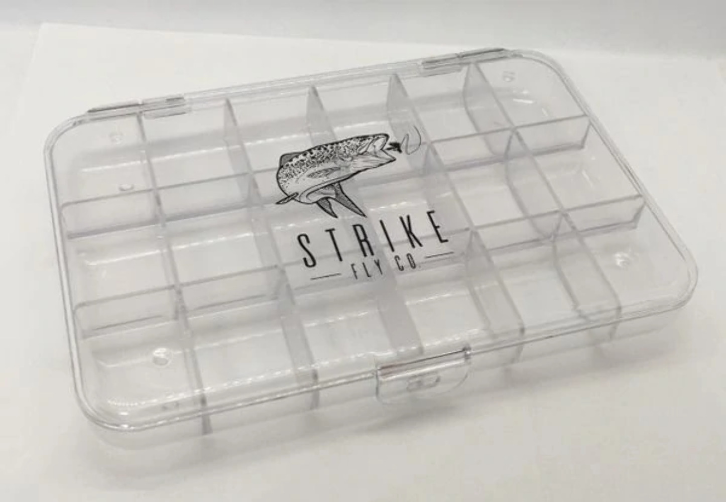 Large Clear 18 Compartment Fly Box