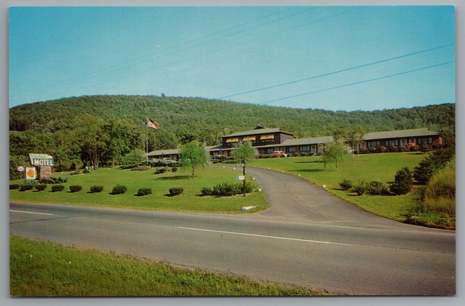 Vestal New York Vestal Motel Route 17 Roadside c1958 Chrome Postcard