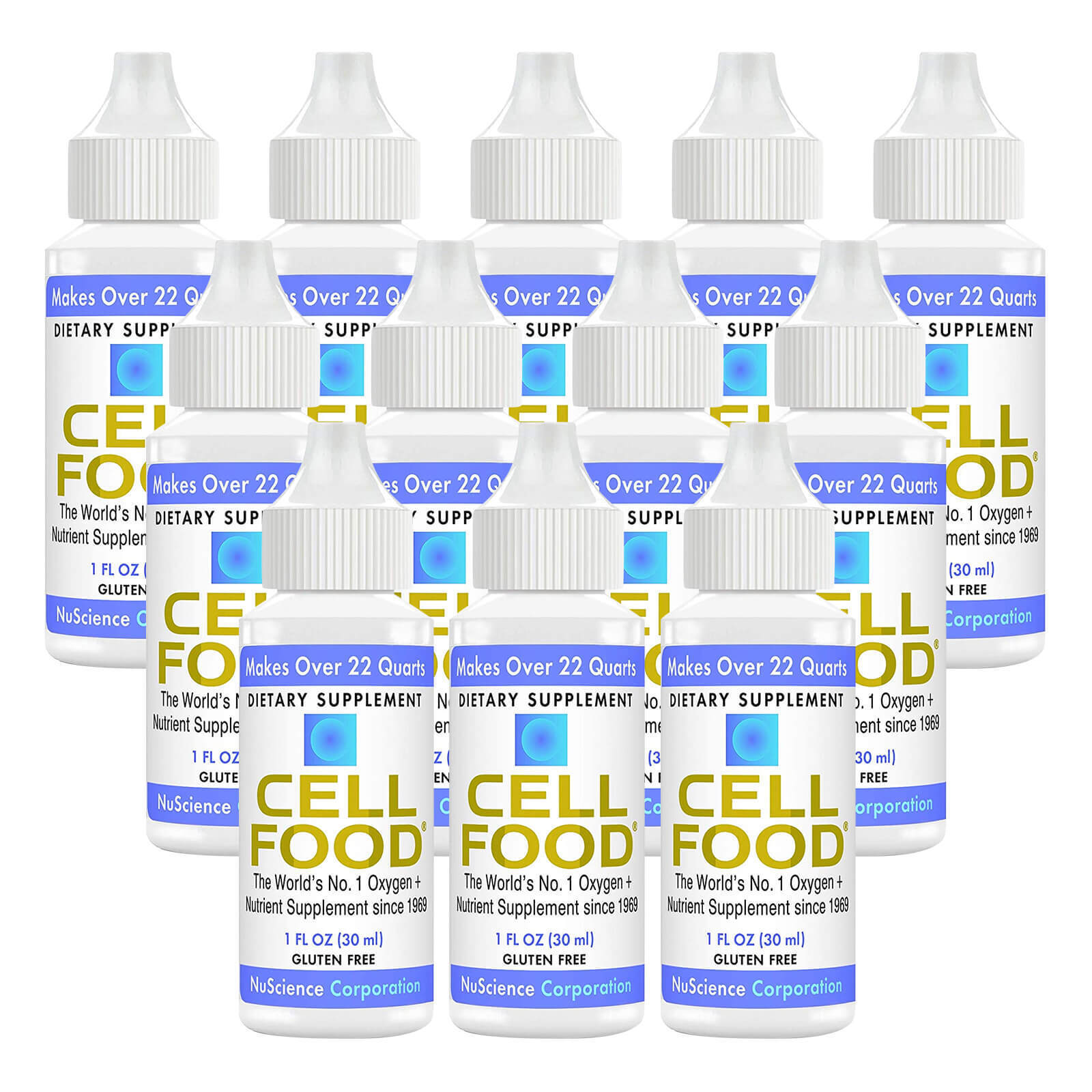 12 x Cellfood Liquid Concentrate 1 fl oz FRESH MADE IN USA 