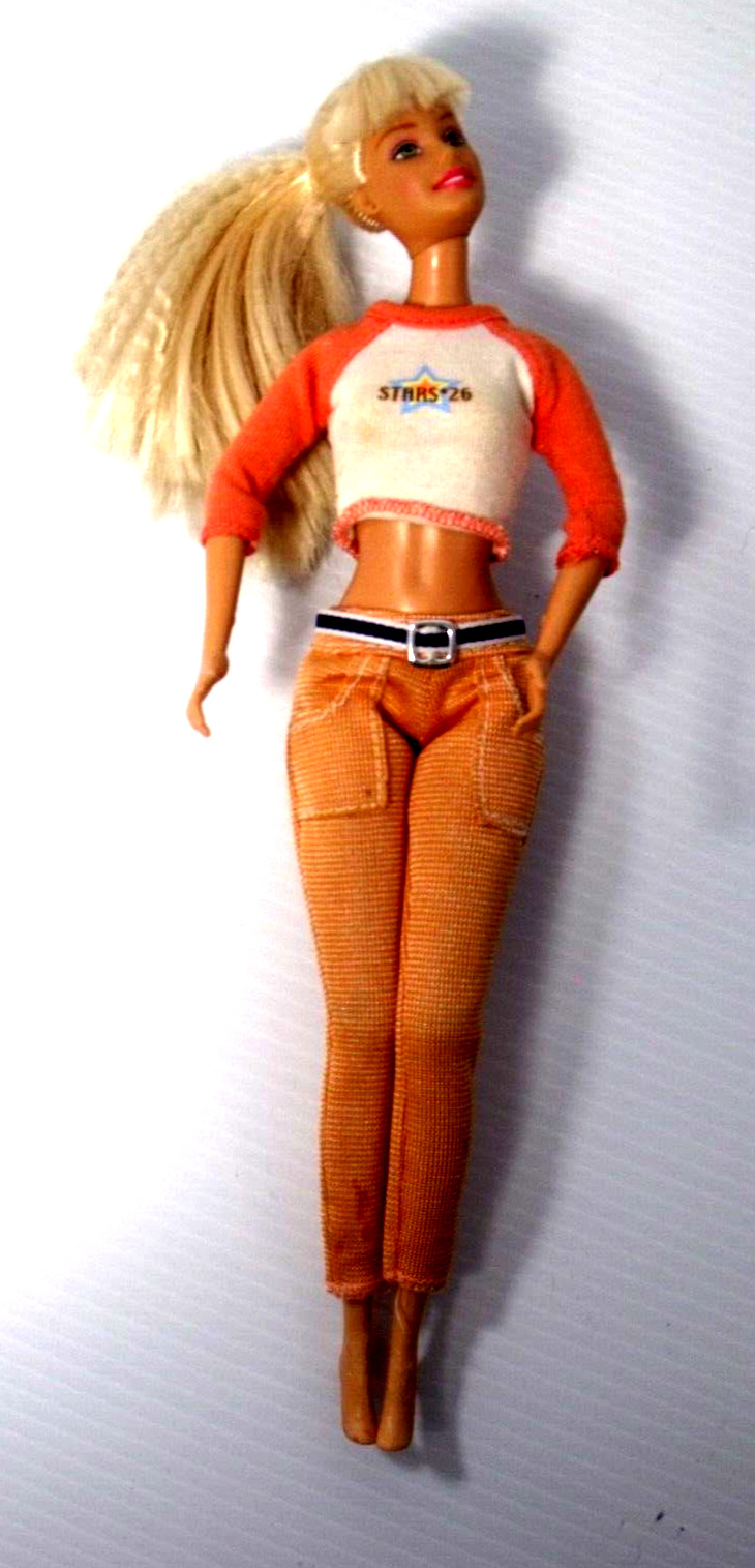 Vintage 1999\'s Mattle Barbie Blond Hair Bendable Arms & Waist Doll 12 in