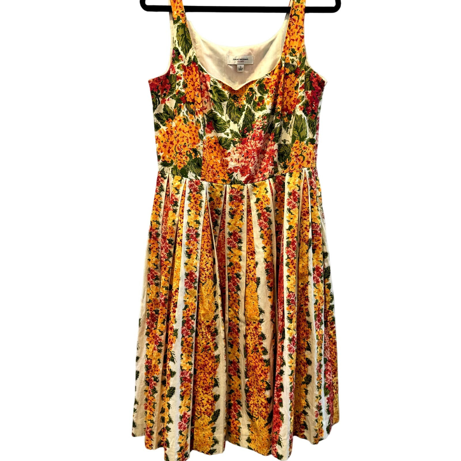 Excellent Cond Isaac Mizrahi for Target Floral Dress (Size 12) - Square Neck