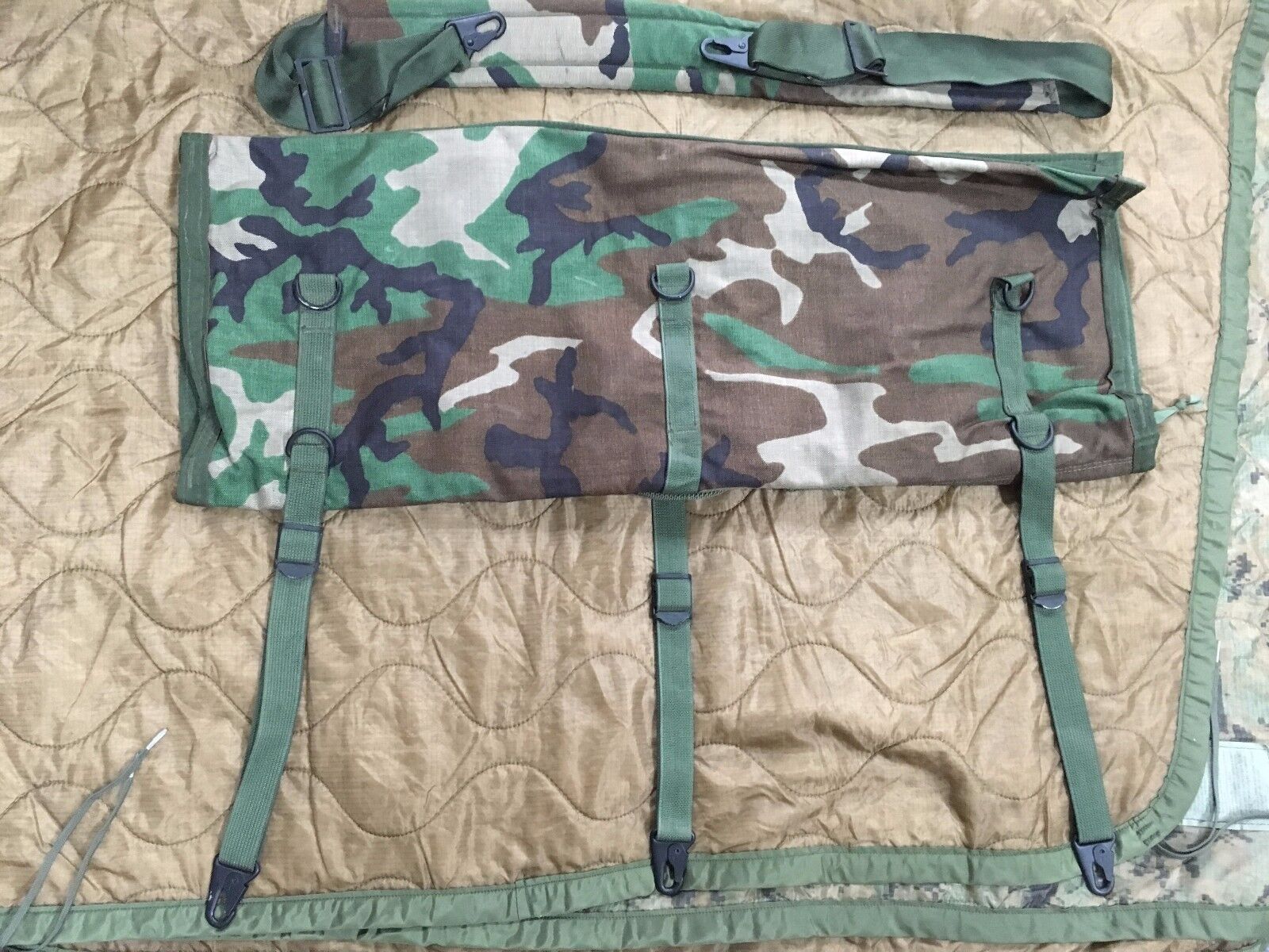 USGI Military Spare Barrel Case / Range Bag Woodland M240