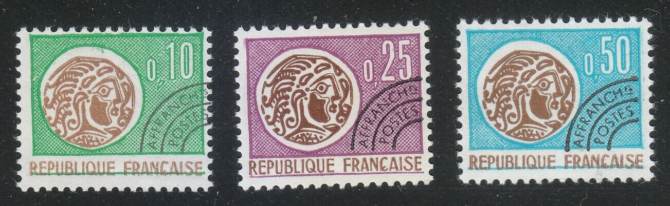 France 1964 MNH Mi 1476-1478 Gallic Coin / Coins / money **