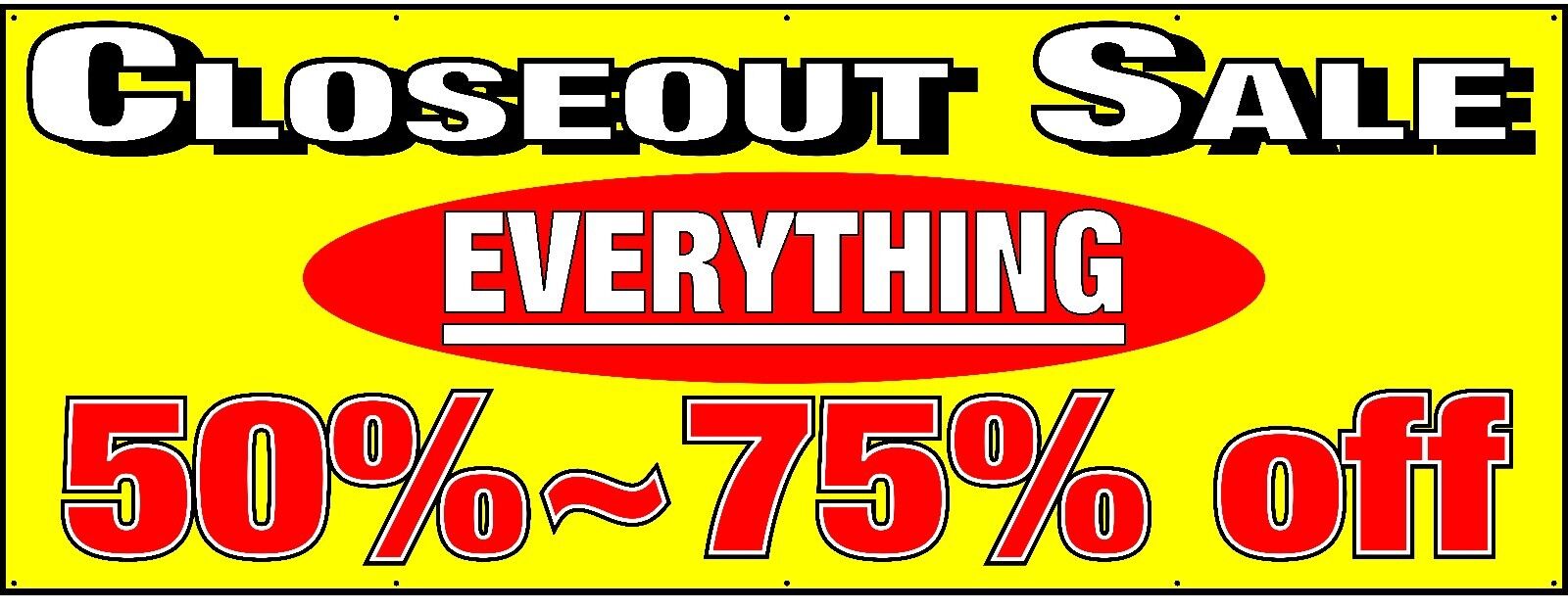Closeout Sale Banner 24\