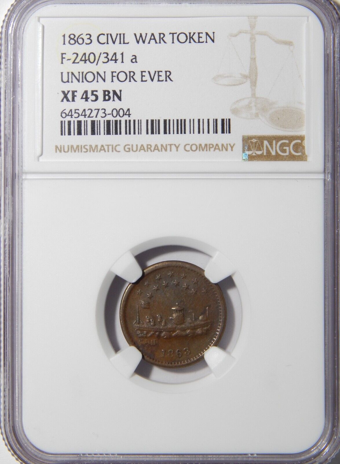 1863 F-240/341a NGC XF-45 Monitor/Union Forever