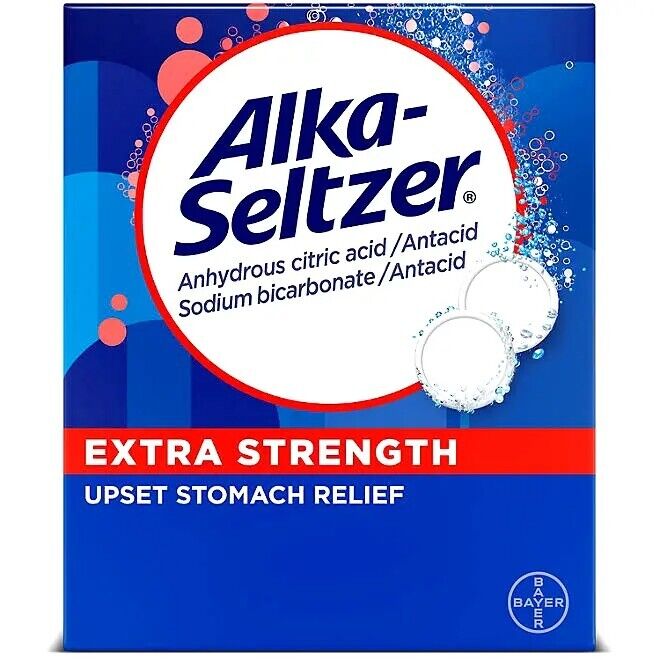 Alka-Seltzer Effervescent Extra Strength Heartburn Medicine Tablets (72 Count)